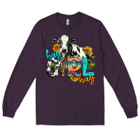Plum hay girl hay Long Sleeve Tee - AdoDesignShop