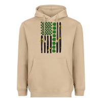 Mushroom shamrock usa flag Heavyweight Hoodie - MaliasSmallBusiness