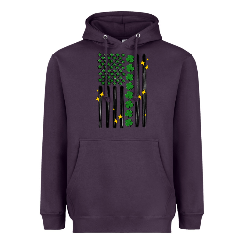 Shamrock Usa Flag Heavyweight Hoodie by MaliasSmallBusiness | Teevron