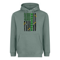 Sage shamrock usa flag Heavyweight Hoodie - MaliasSmallBusiness