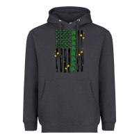 Smoke shamrock usa flag Heavyweight Hoodie - MaliasSmallBusiness