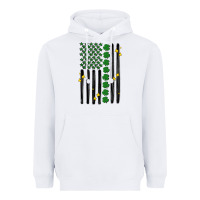 White shamrock usa flag Heavyweight Hoodie - MaliasSmallBusiness