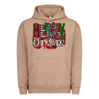 Pigment Burro Merry Christmas Buffalo Plaid Leopard Urban Hoodie - Bettercallsaul