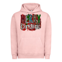 Pigment Salmon Merry Christmas Buffalo Plaid Leopard Urban Hoodie - Bettercallsaul