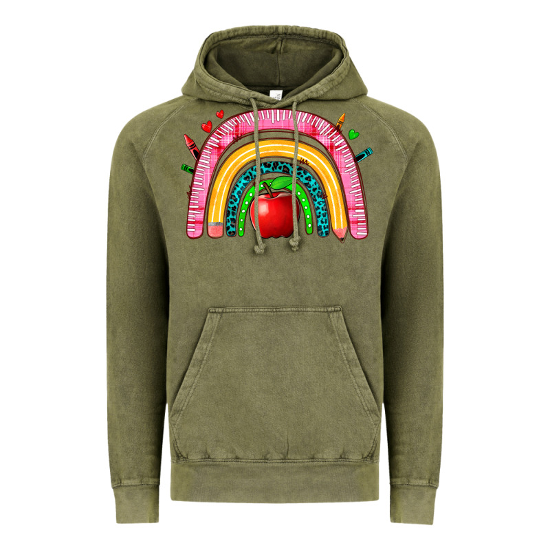 School Rainbow Vintage Hoodie by Zillion Design Studio | Teevron