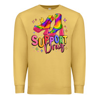 Antique Gold support drag pride Premium Sweatshirt - MaliasSmallBusiness