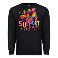 Black support drag pride Premium Sweatshirt - MaliasSmallBusiness