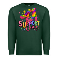 Sports Green support drag pride Premium Sweatshirt - MaliasSmallBusiness