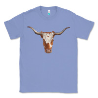 Colony Blue longhorn cow head Classic Tee - RanaPortraitStore