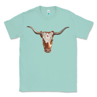 Seafoam longhorn cow head Classic Tee - RanaPortraitStore