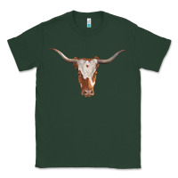 Sports Green longhorn cow head Classic Tee - RanaPortraitStore