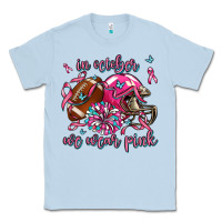 Dusty Blue in october we wear pink football Classic Tee - AdoDesignShop