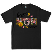 Black best mom ever with cow Premium Tee - Artiststas
