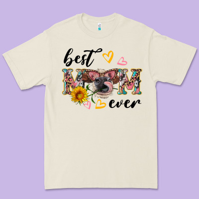 Best Mom Ever With Cow Premium Tee Designed By Artiststas