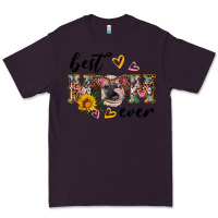 Plum best mom ever with cow Premium Tee - Artiststas