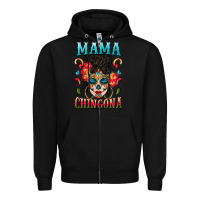 Black mama chingona Zipper Hoodie - BundleAndBundleShop
