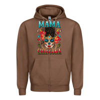 Chestnut mama chingona Zipper Hoodie - BundleAndBundleShop