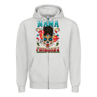 Dove Grey mama chingona Zipper Hoodie - BundleAndBundleShop
