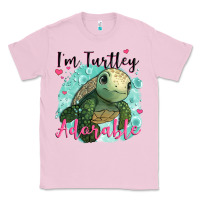 Bubblegum Pink i'm turtley adorable Classic Tee - JahusDesignShop