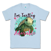 Dusty Blue i'm turtley adorable Classic Tee - JahusDesignShop