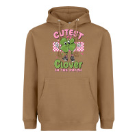 Toasted Coconut cutest clover in the patch Heavyweight Hoodie - MaliasSmallBusiness