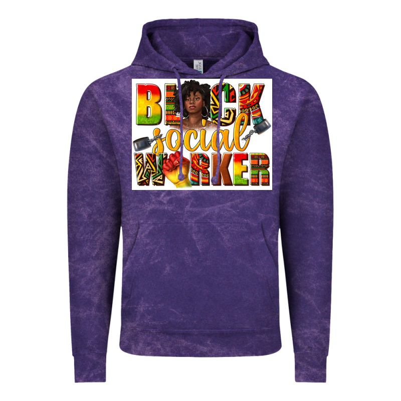 Black Social Worker Vintage Hoodie by texasbilliewilder | Teevron