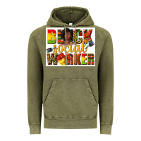 Vintage Olive black social worker Vintage Hoodie - texasbilliewilder