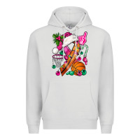 Dove Grey Pink Christmas Breast Cancer Ribbon Basketball Premium Hoodie - BundleAndBundleShop