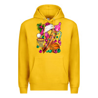 Lemon Pink Christmas Breast Cancer Ribbon Basketball Premium Hoodie - BundleAndBundleShop