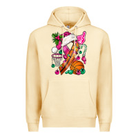 Pina Colada Pink Christmas Breast Cancer Ribbon Basketball Premium Hoodie - BundleAndBundleShop