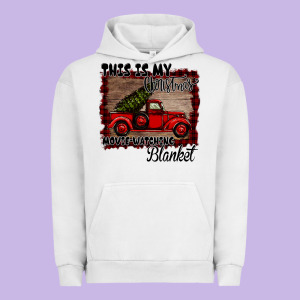 Christmas Movie Watching Blanket Urban Hoodie Designed By Bettercallsaul