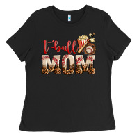 Black t ball mom Ladies Tee - AdoDesignShop