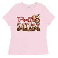 Bubblegum Pink t ball mom Ladies Tee - AdoDesignShop