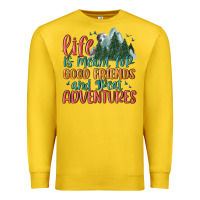 Lemon life is meant for good friends and great adventure Premium Sweatshirt - MaliasSmallBusiness