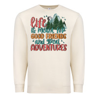 Sandshell life is meant for good friends and great adventure Premium Sweatshirt - MaliasSmallBusiness