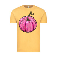 Vintage Mustard breast cancer awereness pumpkin Vintage Tee - RanaPortraitStore