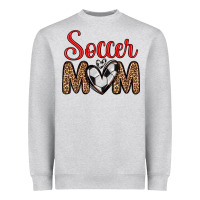 Heather Grey soccer mom Heavyweight Sweatshirt - Zillion Design Studio