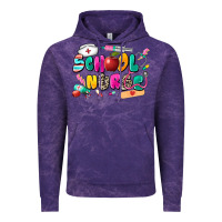 Cloud Purple school nurse Vintage Hoodie - Zillion Design Studio