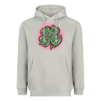 Moon Dust leopard shamrocks with hearts Heavyweight Hoodie - MaliasSmallBusiness