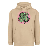 Mushroom leopard shamrocks with hearts Heavyweight Hoodie - MaliasSmallBusiness
