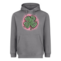 Storm leopard shamrocks with hearts Heavyweight Hoodie - MaliasSmallBusiness