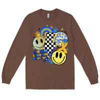 Chestnut retro down syndrome awareness Long Sleeve Tee - JahusDesignShop