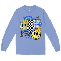 Colony Blue retro down syndrome awareness Long Sleeve Tee - JahusDesignShop
