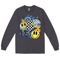 Smoke retro down syndrome awareness Long Sleeve Tee - JahusDesignShop