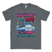 Charcoal Heather husband and wife cruising partners for life Classic Tee - JahusDesignShop