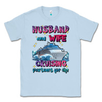 Dusty Blue husband and wife cruising partners for life Classic Tee - JahusDesignShop
