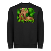 Black st patrick's day lucky cow family Heavyweight Sweatshirt - RanaPortraitStore