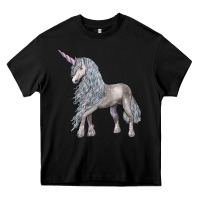 Black Unicorn Heavy Core Tee - LillyAllenDesigns
