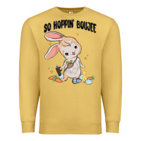Antique Gold so hoppin boujee easter bunny  belt bag ins Premium Sweatshirt - MaliasSmallBusiness