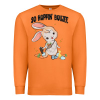 Carrot so hoppin boujee easter bunny  belt bag ins Premium Sweatshirt - MaliasSmallBusiness